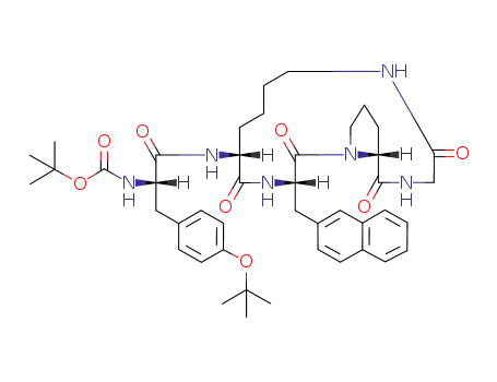 Boc-Tyr(tBu)-c<-D-Lys-2-Nal-D-Pro-Gly->