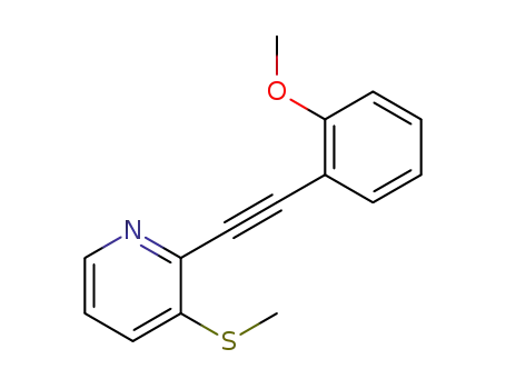 2-[(2-methoxyphenyl)ethynyl]-3-(methylthio)pyridine