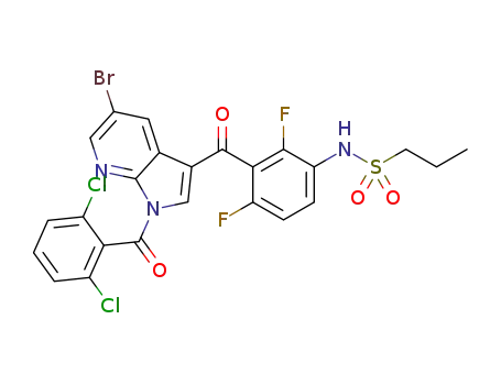 1-Propanesulfonamide, N-[3-[[5-bromo-1-(2,6-dichlorobenzoyl)-1H-pyrrolo[2,3-b]pyridin-3-yl]carbonyl]-2,4-difluorophenyl]-