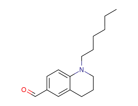 Molecular Structure of 593281-04-0 (6-Quinolinecarboxaldehyde, 1-hexyl-1,2,3,4-tetrahydro-)