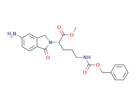 methyl 2-L-(5-amino-2,3-dihydro-1-oxo-2(1H)-isoindolyl)-5-[N-(benzyloxycarbonyl)amino]pentanoate
