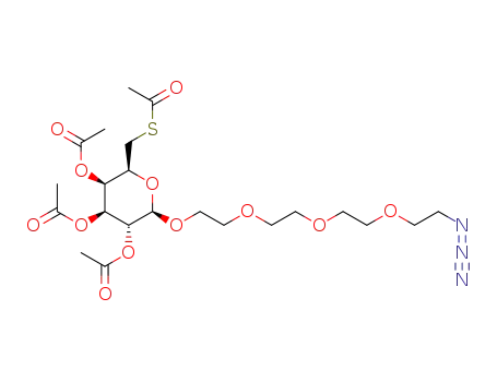2-(2-(2-(2-azidoethoxy)ethoxy)ethoxy)ethyl 2,3,4-tri-O-acetyl-6-S-acetyl-6-thio-β-D-galactopyranoside