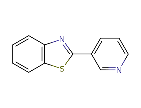 Molecular Structure of 2612-72-8 (Benzothiazole,2-(3-pyridinyl)-)