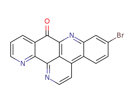 Molecular Structure of 109802-17-7 (6-bromo-9H-quino[4,3,2-de][1,10]phenanthrolin-9-one)