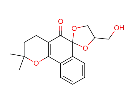 Spiro[1,3-dioxolane-2,6'(5'H)-[2H]naphtho[1,2-b]pyran]-5'-one,
3',4'-dihydro-4-(hydroxymethyl)-2',2'-dimethyl-