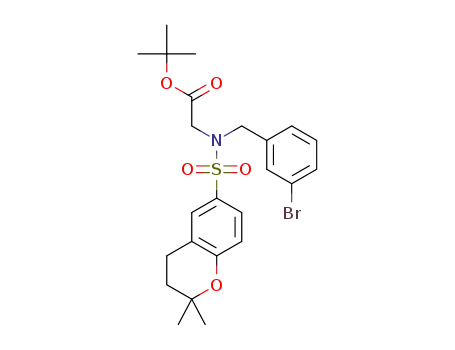 tert-butyl 2-(N-(3-bromobenzyl)-2,2-dimethylchroman-6-sulfonamido)acetate