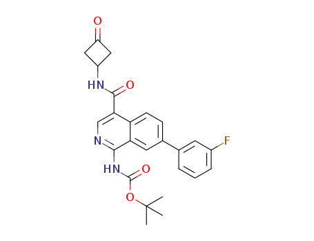 tert-butyl (7-(3-fluorophenyl)-4-((3-oxocyclobutyl)carbamoyl)isoquinolin-1-yl)carbamate