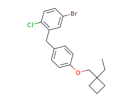 4-bromo-l-chloro-2-(4-((1-ethylcyclobutyl)methoxy)benzyl)benzene