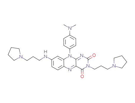 10-(4-dimethylaminophenyl)-3-(3-pyrrolidin-1-ylpropyl)-8-(3-pyrrolidin-1-ylpropylamino)-10H-benzo[g]pteridine-2,4-dione