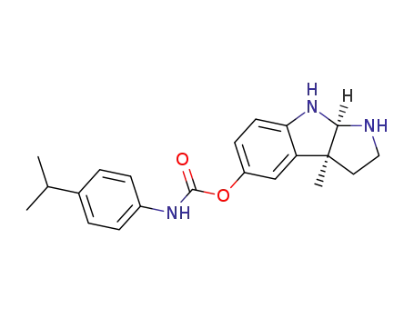 Molecular Structure of 219920-81-7 (N-(4-Isopropylphenyl)carbamic acid (3aS,8aR)-3a-methyl-1,2,3,3a,8,8a-hexahydropyrrolo[2,3-b]indol-5-yl ester)
