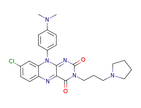 8-chloro-10-(4-dimethylaminophenyl)-3-(3-pyrrolidin-1-ylpropyl)-10H-benzo[g]pteridine-2,4-dione