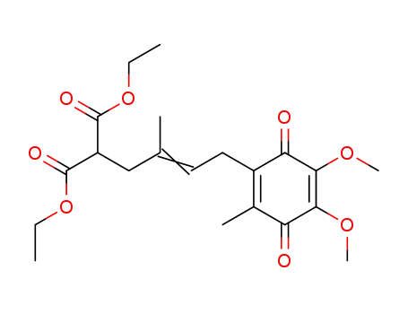 trans,cis-2,3-Dimethoxy-5-methyl-6-(5',5'-diethoxycarbonyl-3'-methyl-2'-pentenyl)-1,4-benzoquinone