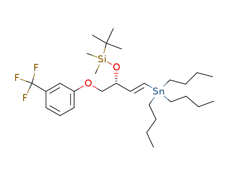 (3R,E)-3-(tert-butyldimethylsilyloxy)-1-(tributylstannyl)-4-(3-(trifluoromethyl)-phenoxy)-but-1-ene