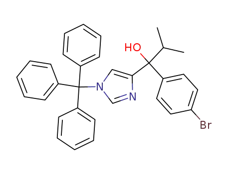1-(4-bromophenyl)-2-methyl-1-(1-trityl-1H-imidazol-4-yl)propan-1-ol