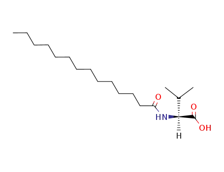 Molecular Structure of 14379-30-7 (N-Tetradecanoyl-L-valine)