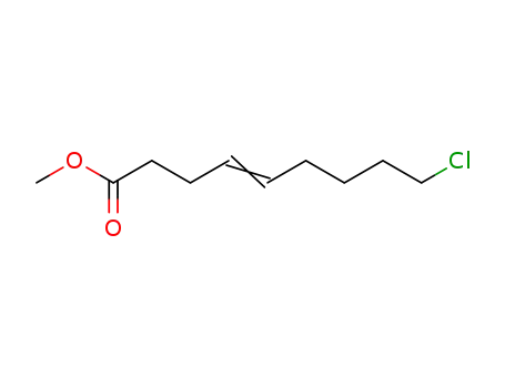 Molecular Structure of 85178-58-1 (4-Nonenoic acid, 9-chloro-, methyl ester, (Z)-)