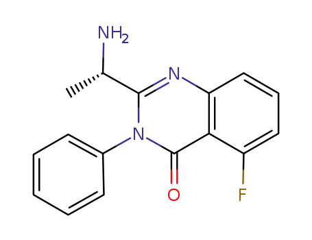 (S)-2-(1-aminoethyl)-5-fluoro-3-phenylquinazolin-4(3H)-one