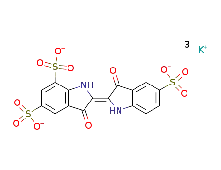 3,3′-ジオキソ-1,1′,3,3′-テトラヒドロ-Δ2,2′-ビ[2H-インドール]-5,5′,7-トリスルホン酸トリカリウム