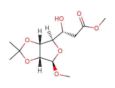 methyl (methyl 6-deoxy-2,3-O-isopropylidene-β-D-allo-heptofuranosid)uronate