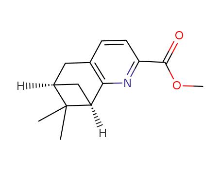 Molecular Structure of 1027754-34-2 ((6R,8R)-methyl 7,7-dimethyl-5,6,7,8-tetrahydro-6,8-methanoquinoline-2-carboxylate)