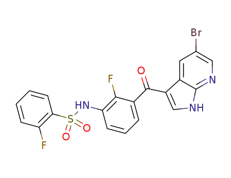N-[3-(5-bromo-1H-pyrrolo[2,3-b]pyridine-3-carbonyl)-2-fluoro-phenyl]-2-fluoro-benzenesulfonamide
