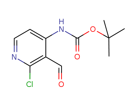 N-[2-Chloro-3-formyl-4-pyridinyl]carbamic acid tert-butyl ester,893423-62-6