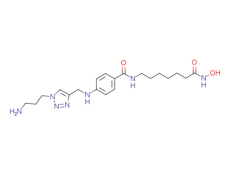 4-(((1-(3-aminopropyl)-1H-1,2,3-triazol-4-yl)methyl)amino)-N-(7-(hydroxyamino)-7-oxoheptyl)benzamide
