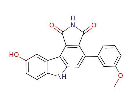 Pyrrolo[3,4-c]carbazole-1,3(2H,6H)-dione,
9-hydroxy-4-(3-methoxyphenyl)-