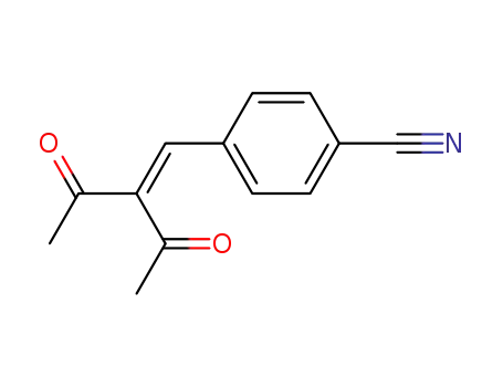 Benzonitrile, 4-(2-acetyl-3-oxo-1-butenyl)-