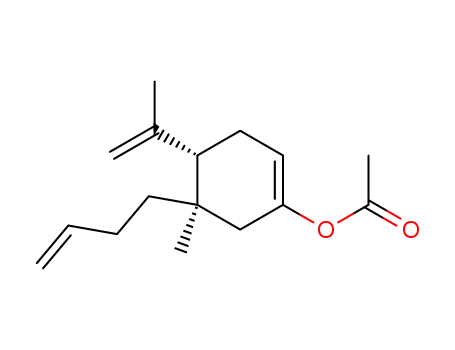 Acetic acid (4S,5R)-5-but-3-enyl-4-isopropenyl-5-methyl-cyclohex-1-enyl ester