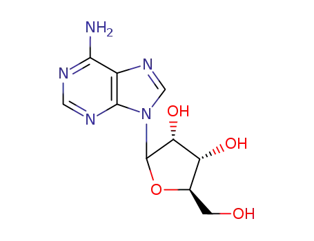 Molecular Structure of 2006-02-2 (9-arabinofuranosyladenine)