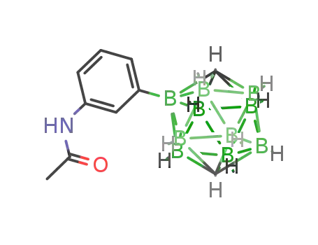 Molecular Structure of 488857-22-3 (2-(3-acetamidophenyl)-p-carborane)