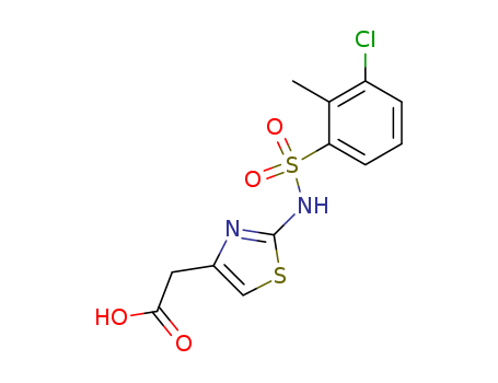 4-Thiazoleaceticacid, 2-[[(3-chloro-2-methylphenyl)sulfonyl]amino]-