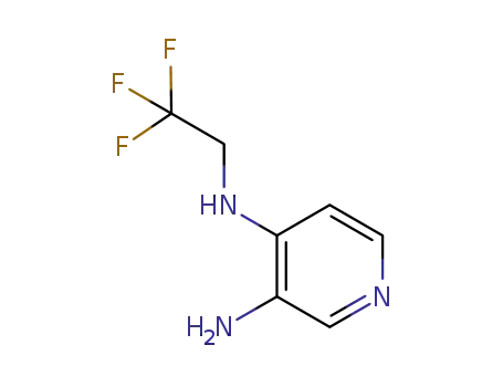 Molecular Structure of 739357-80-3 (N<SUP>4</SUP>-(2,2,2-trifluoroethyl)pyridine-3,4-diamine)