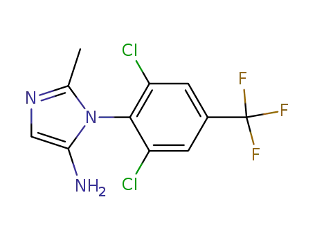 1H-Imidazol-5-amine,
1-[2,6-dichloro-4-(trifluoromethyl)phenyl]-2-methyl-
