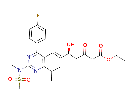 (5S,6E)-7-[4-(4-Fluorophenyl)-6-(1-methylethyl)-2-[methyl(methylsulfonyl)amino]-5-pyrimidinyl]-5-hydroxy-3-oxo-6-heptenoic acid ethyl ester