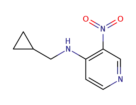 Molecular Structure of 842143-89-9 (4-(CYCLOPROPYLMETHYLAMINO)-3-NITROPYRIDINE)