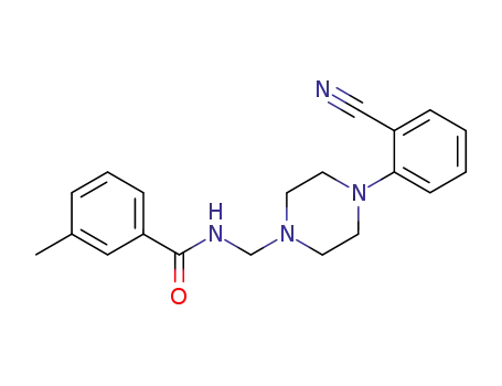 N-((4-(2-cyanophenyl)-1-piperazinyl)methyl)-3-methylbenzamide