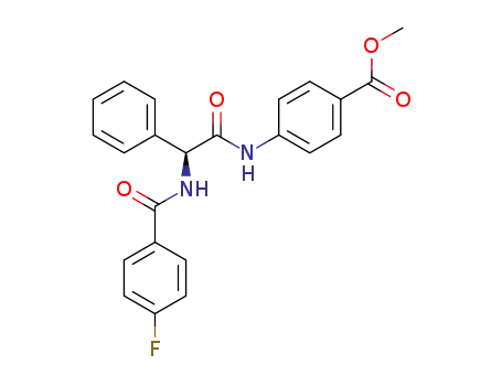 (S)-methyl 4-(2-(4-fluorobenzamido)-2-phenylacetamido)benzoate