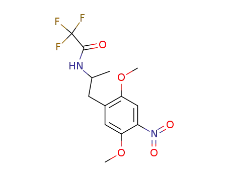 Molecular Structure of 111381-01-2 (Acetamide,
N-[2-(2,5-dimethoxy-4-nitrophenyl)-1-methylethyl]-2,2,2-trifluoro-)
