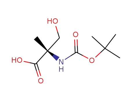 Molecular Structure of 84311-19-3 (N-BOC-ALPHA-METHYL-L-SERINE)