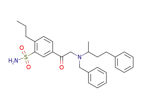 5-{2-[Benzyl-(1-methyl-3-phenyl-propyl)-amino]-acetyl}-2-propyl-benzenesulfonamide