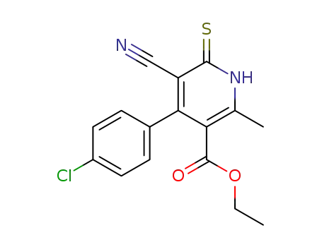 ethyl 4-(4'-chlorophenyl)-3-cyano-6-methyl-1,2-dihydropyridine-5-carboxylate