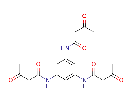 Molecular Structure of 892403-13-3 (1,3,5-trisacetoacetamidobenzene)