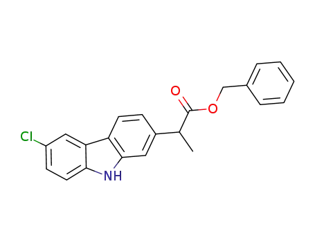 Molecular Structure of 166408-09-9 (benzyl 2-(3-chloro-9H-carbazol-7-yl)propionate)