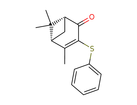 Bicyclo[3.1.1]hept-3-en-2-one, 4,6,6-trimethyl-3-(phenylthio)-, (1R)-