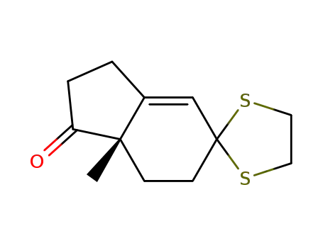 (7aS)-5,5-(ethylenedithio)-7a-methyl-1,2,3,5,6,7,7a-heptahydro-1-indenone