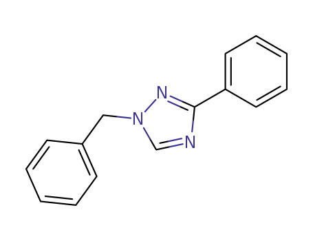 Molecular Structure of 38345-37-8 (1H-1,2,4-Triazole, 3-phenyl-1-(phenylmethyl)-)