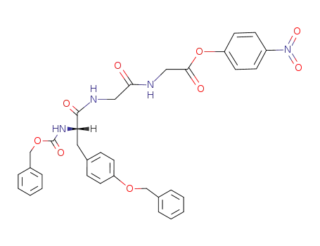 Molecular Structure of 74802-24-7 (benzyloxycarbonyl-O-benzyl-L-tyrosylglycylglycine p-nitrophenyl ester)