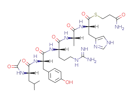 Ac-Leu-Tyr-Arg-Ala-His-S(CH<sub>2</sub>)2CONH<sub>2</sub>